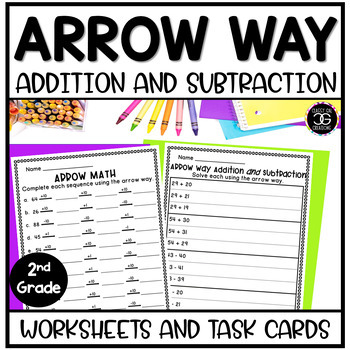 Arrow Way Math Addition and Subtraction Worksheets and Task Cards ...