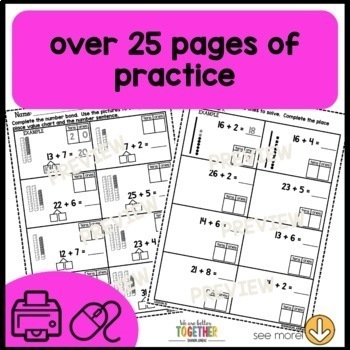Math Worksheets 1st Grade tens and ones by OCD in ...