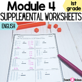 Module 4 Math Worksheets | Add and Subtract within 40 | Place Value | Print & Go