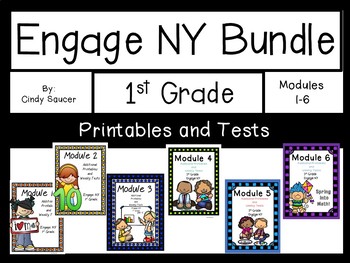 Preview of Bundle, 1st Grade, Engage NY, Printables and Tests