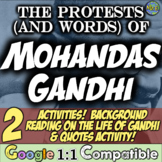 Mohandas Mahatma Gandhi Activity | Background Reading + Ga