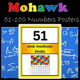 Mohawk (Kanien'kéha) 51-100 Numbers Poster
