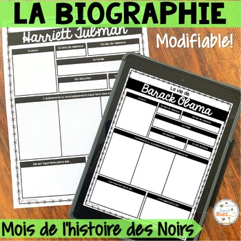 Preview of Mois de l'histoire des Noirs - French Black History Month Biography