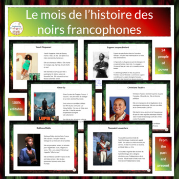 Preview of Le mois de l'histoire des noirs francophones - Black History Month in French