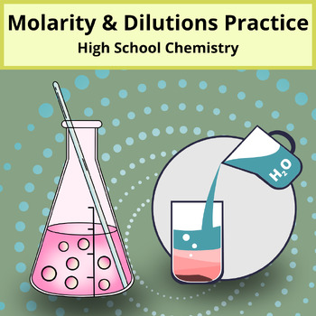 Preview of Molarity & Dilutions Practice Problems - High School Chemistry (All Levels)