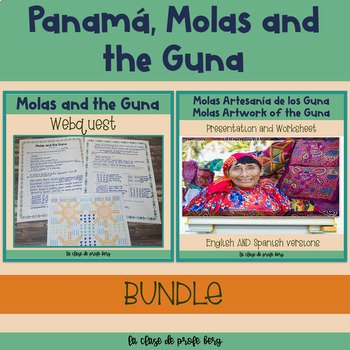 Preview of Panama Molas and the Guna Webquest and Presentation Bundle