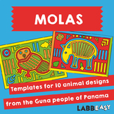 Molas - Templates for 10 different designs from the Guna p