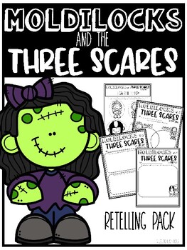 Preview of Moldilocks and the Three Scares Retelling Pack