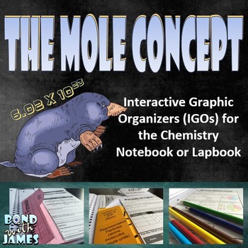 Preview of Mole Concept for Chemistry Interactive Notebooks & Lapbooks
