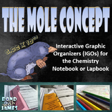 Mole Concept for Chemistry Interactive Notebooks & Lapbooks