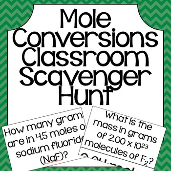 Preview of Mole Conversion Practice Activity