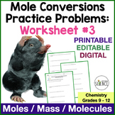 Mole Conversion Problems 3 - Mass Moles Molecules