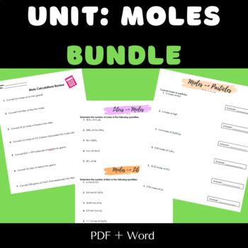 Preview of Mole Unit Bundle