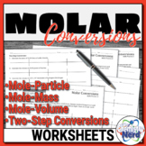 Molar Conversions Worksheets | Printable and Digital