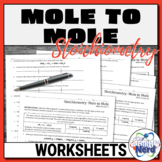 Mole to Mole Stoichiometry Worksheets | Printable and Digital
