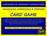 Molecular Compounds and Prefixes Card Game