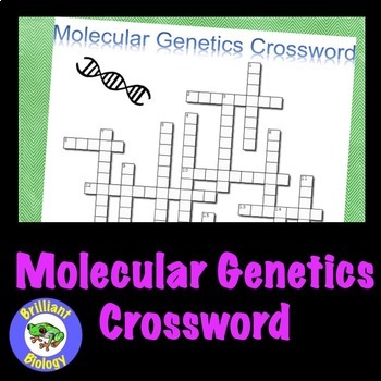 Genetics Crossword Puzzle Activities Worksheets Tpt