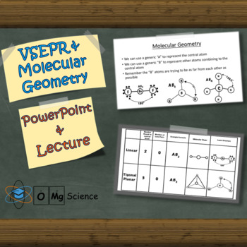 Preview of Molecular Geometry VSEPR Lecture PowerPoint