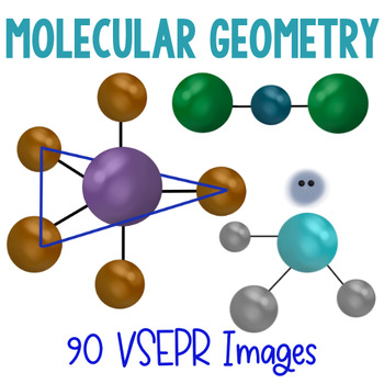 Preview of Molecular Geometry VSEPR Shapes Clipart