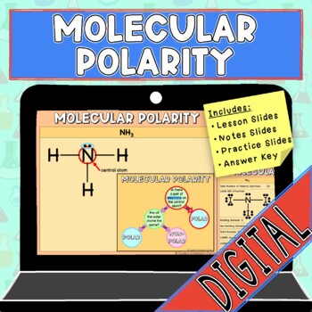 Preview of Molecular Polarity: Lesson, Notes, Practice, and Answer Key