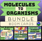 Molecules to Organisms Review Boom Cards Bundle