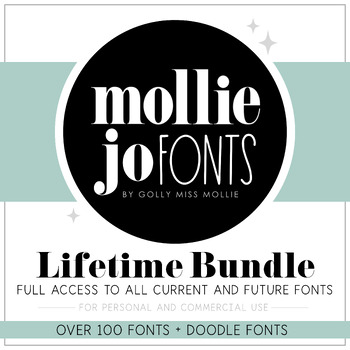 Preview of Mollie Jo Fonts: Bundle