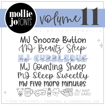Preview of Mollie Jo Fonts: Volume Eleven