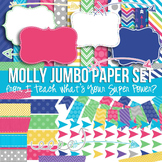 Digital Papers and Frames Molly Jumbo Set