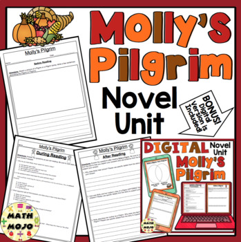 Preview of Molly's Pilgrim Mini-Unit: Molly's Pilgrim Thanksgiving Novel Study
