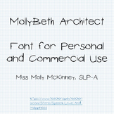 MollyBeth Architect- Font for Personal and Commercial Use