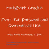 MollyBeth Crackle- Font for Personal and Commercial Use