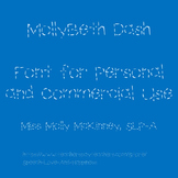 MollyBeth Dash- Font for Personal and Commercial Use