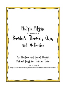 Preview of Molly's Pilgrim- Readers' Theater, Quiz, Activities