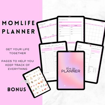 Preview of Mom Life Digital Planner | Life Planner | Goodnotes
