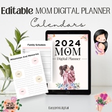 Mom Life Planner 2024 - Record Keeping, Budgeting, Meal Pl
