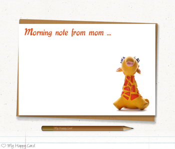 Preview of Mom Note Cards, Funny Stationary, 4X6 Note Card. Printable