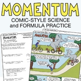 Momentum Comic and Practice Problems