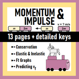 AP Physics 1 - Momentum & Impulse Practice (w/ Keys)