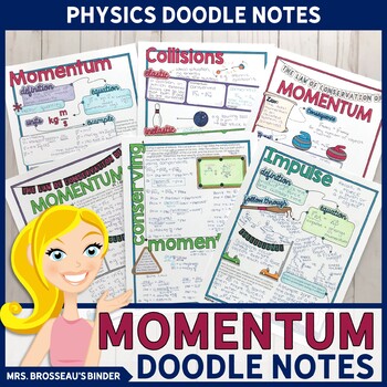 Preview of Momentum, Impulse and Collision Doodle Notes | Physics Doodle Notes
