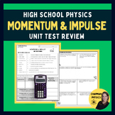 Momentum and Impulse Test Review - High School Physics