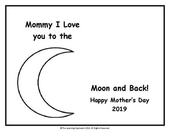 Mommy I Love You To The Moon And Back Mothers Day 19 Tpt