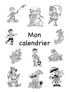 Preview of Mon Calendrier - French Personal Calendar Activity