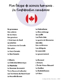 Mon lexique de sciences humaines : La Confédération canadienne