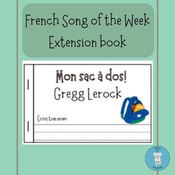 Preview of Mon sac à dos! - Gregg Lerock **Extension Book and Flashcards