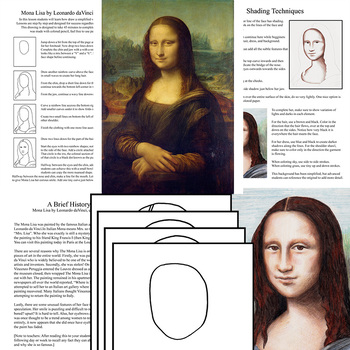 Mona Lisa by Wolfsen Art Lessons | Teachers Pay Teachers