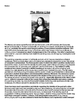 about mona lisa essay