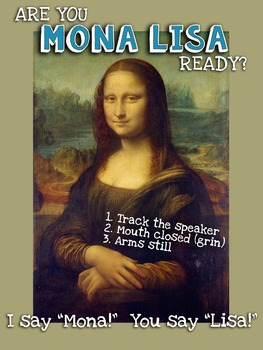 Mona Lisa Behavior Sign by The Organized Art Room | TpT