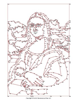 Mona Lisa Extreme Dot to Dot / Connect the Dots by Tim van ...
