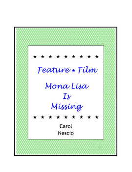 Preview of Mona Lisa Is Missing ~ Movie Guide+ Word Search + Overhead