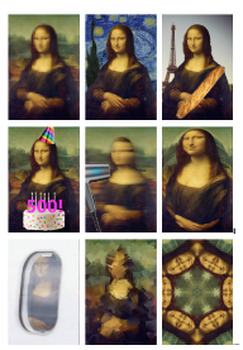 Preview of Mona Lisa Trading Cards- art rewards and motivation
